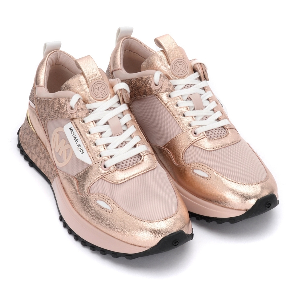 BNIB Michael Kors Rosegold Teo Trainer Sneakers